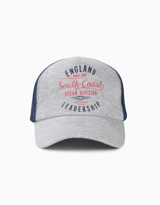 Bon&eacute; para Menino 'ZY', Cinzento