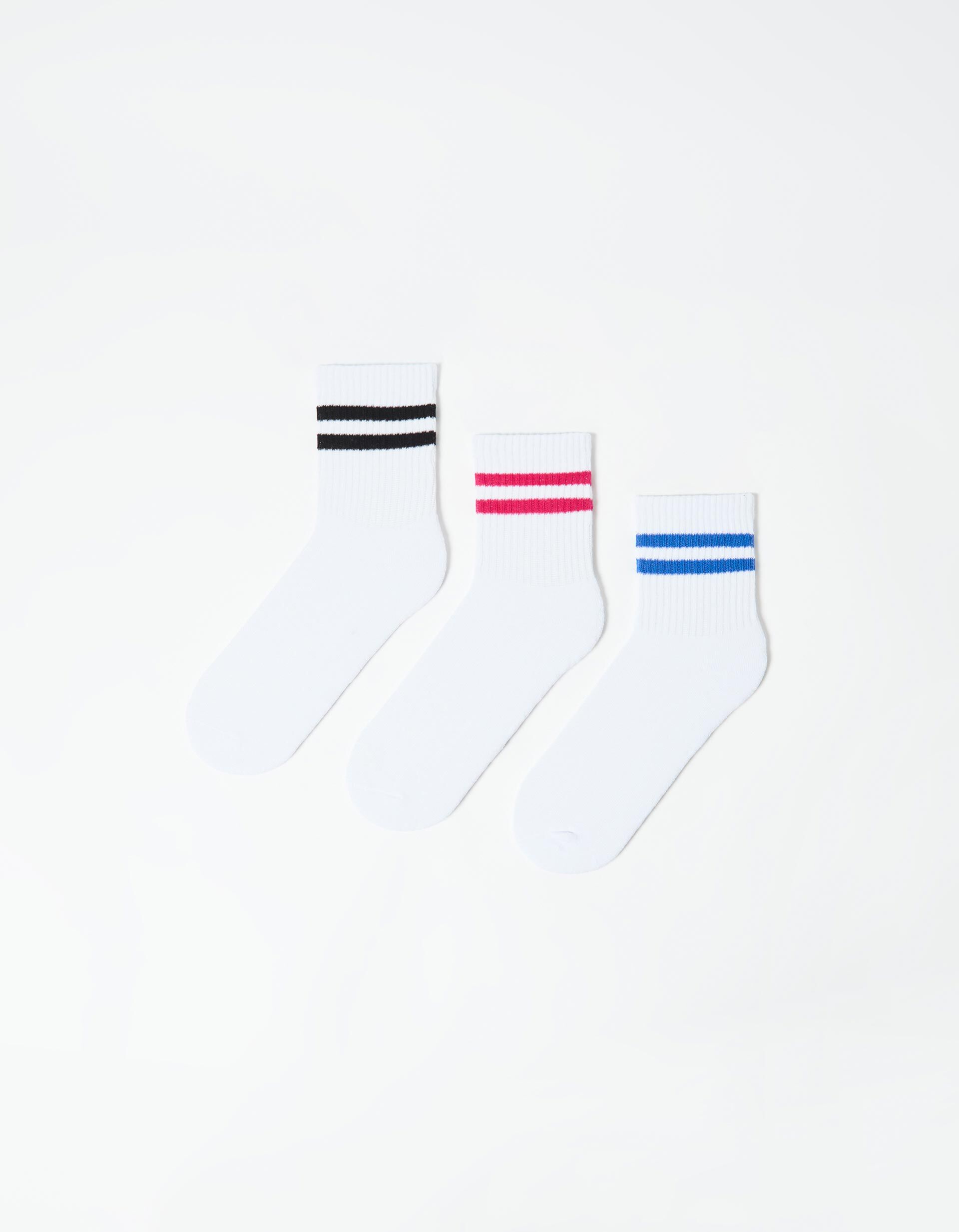 Comprar Online Pack 3 Pares de Meias Desporto, Mulher, Branco