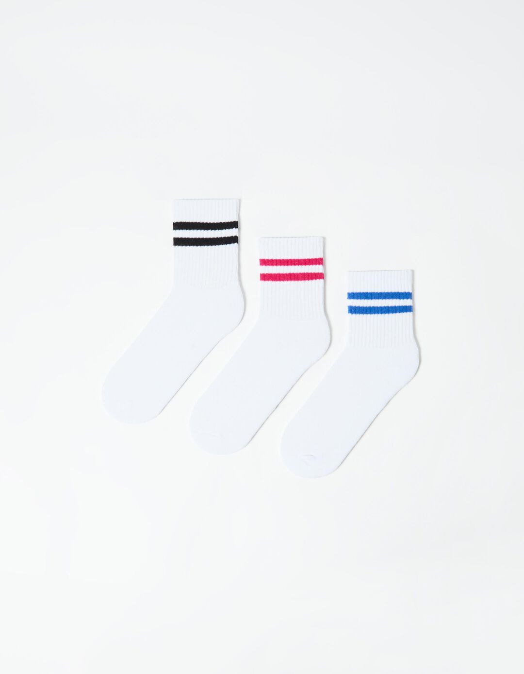 Pack 3 Pares de Meias Desporto, Mulher, Branco