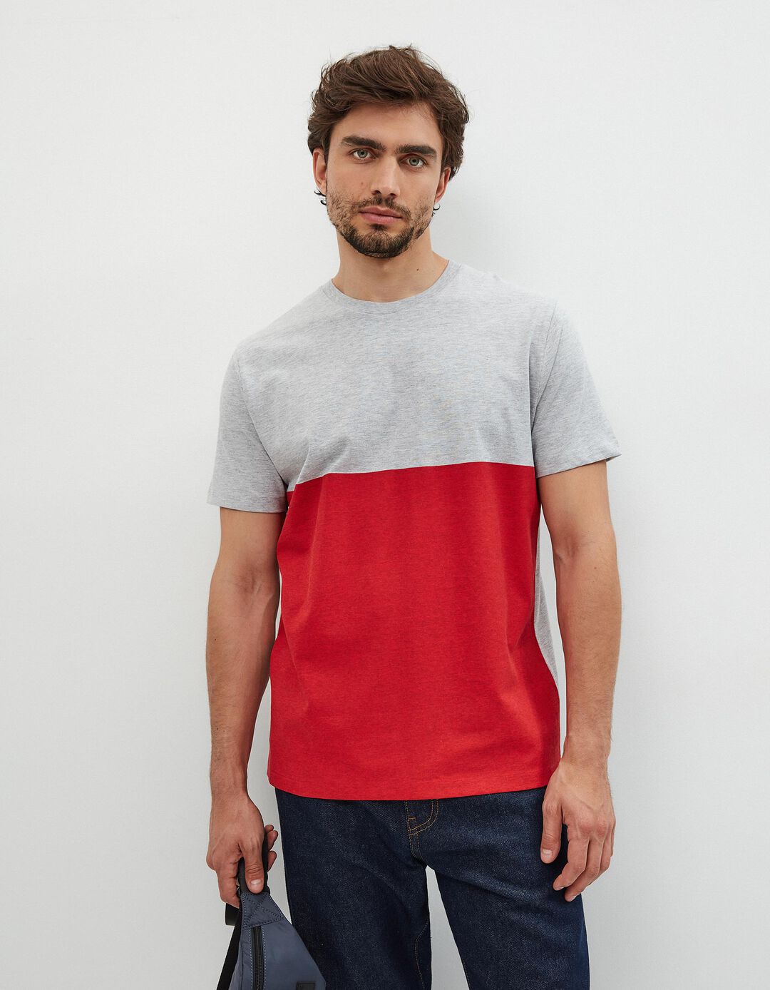 T-shirt, Homem, Vermelho