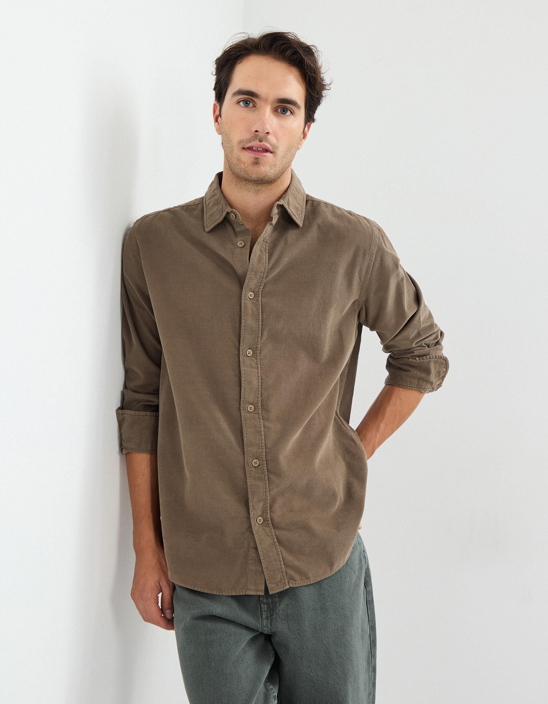 Comprar Online Camisa, Homem, Verde Escuro