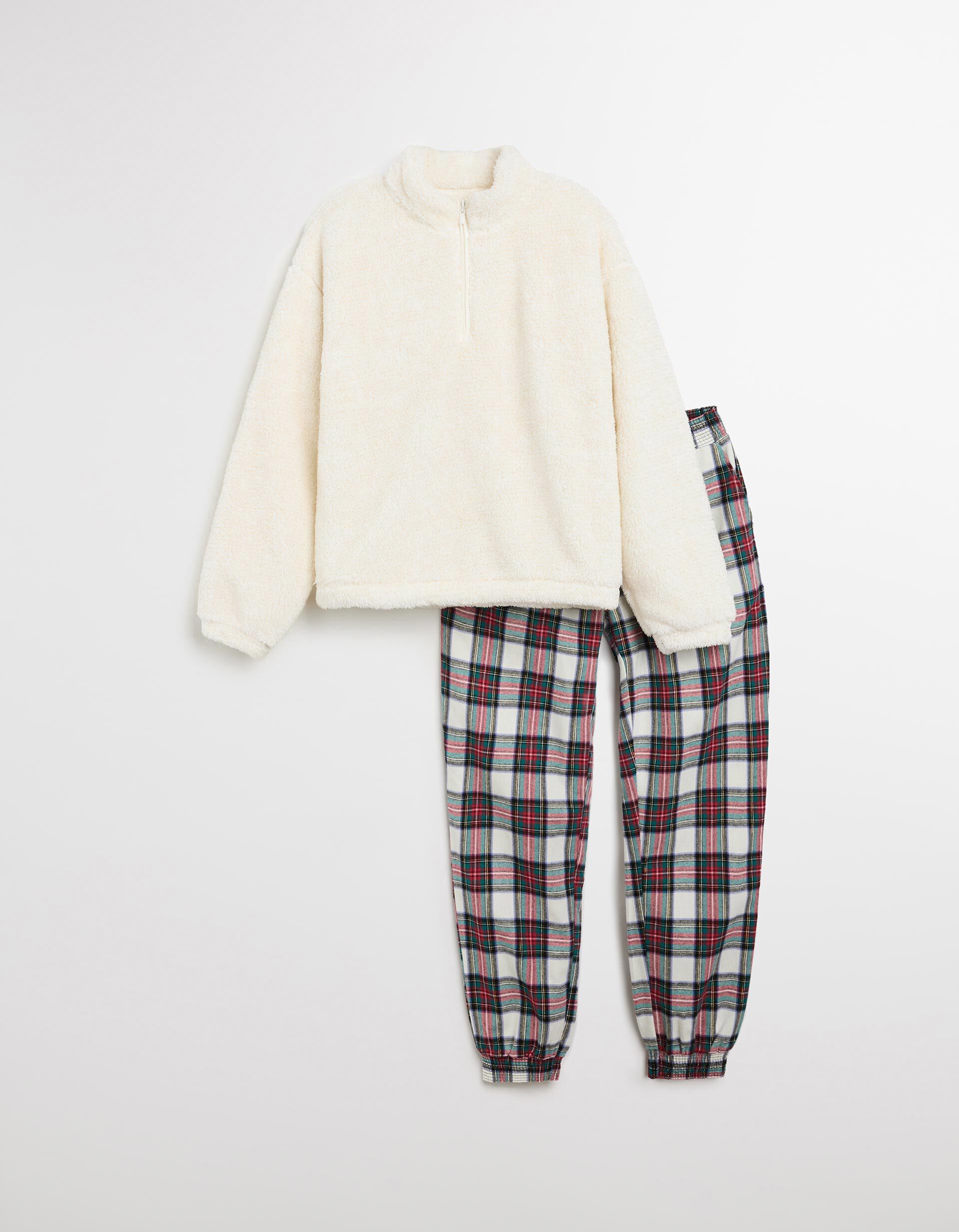 Comprar Online Pijama de Flanela, Mulher, Cru