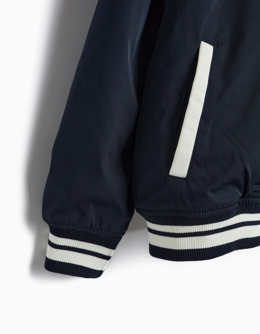 Bomber Com Capuz, Menino, Azul Escuro