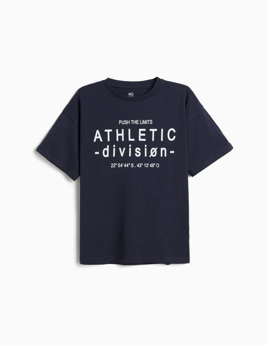 Comprar Online T-shirt Estampada, Menino, Azul Escuro