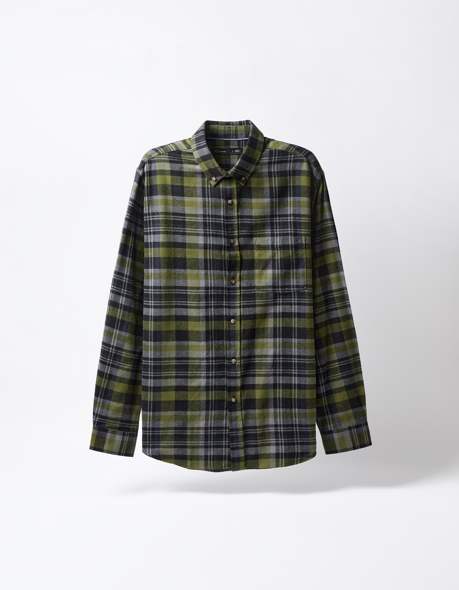 Comprar Online Camisa Flanela de Xadrez, Homem, Verde