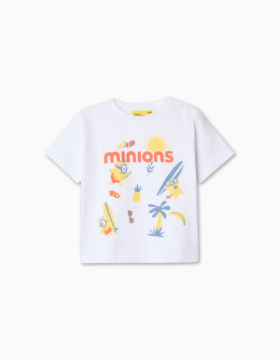 T-shirt 'Minions', Bebé Menino, Branco