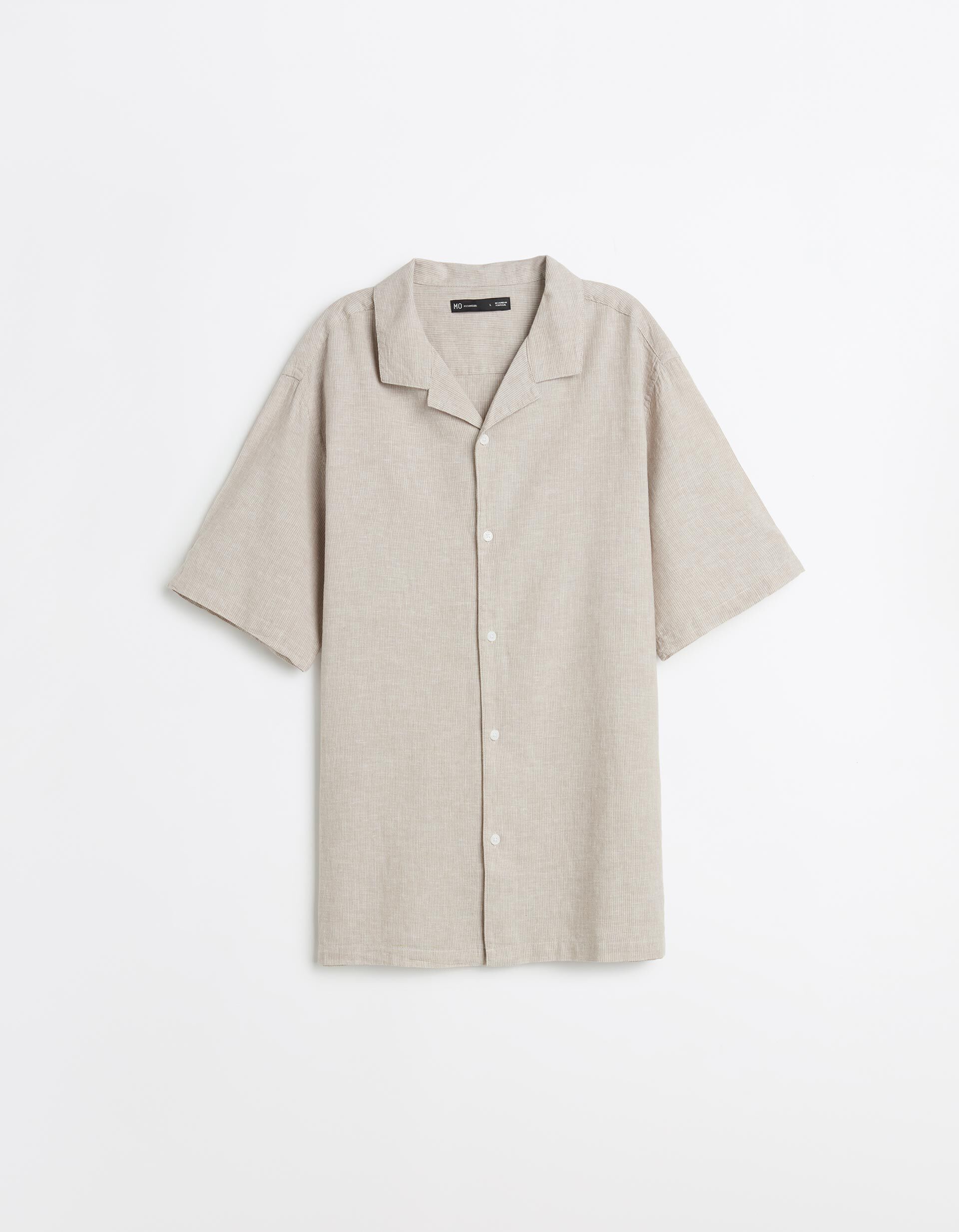 Comprar Online Camisa com Linho, Homem, Bege