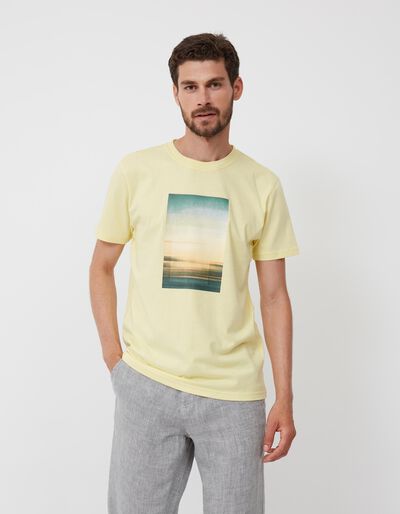 T-shirt, Men, Light Yellow