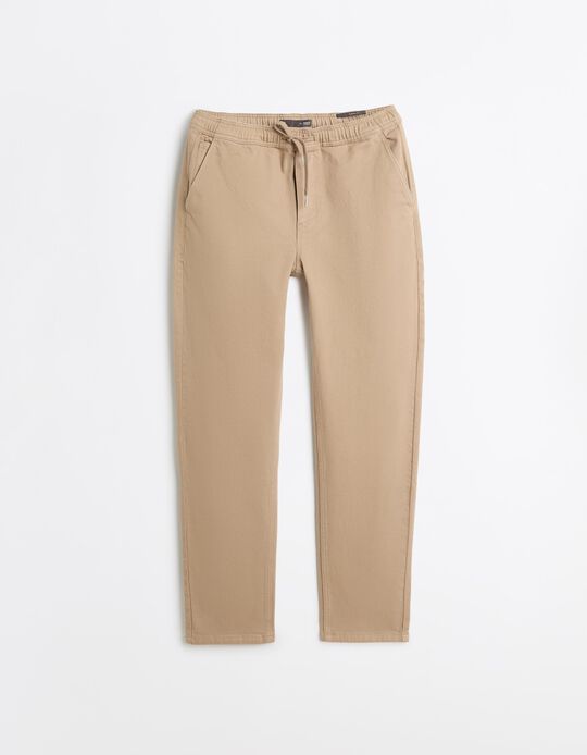 Comprar Online Cal&ccedil;as Jogger Tapered, Homem, Bege