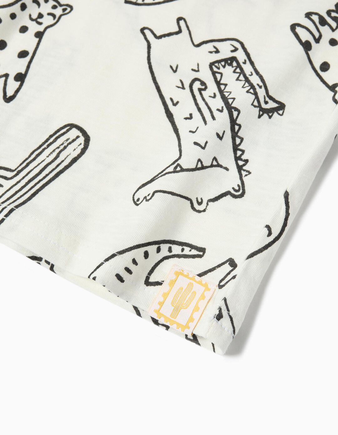 T-shirt Estampado, Menino, Branco