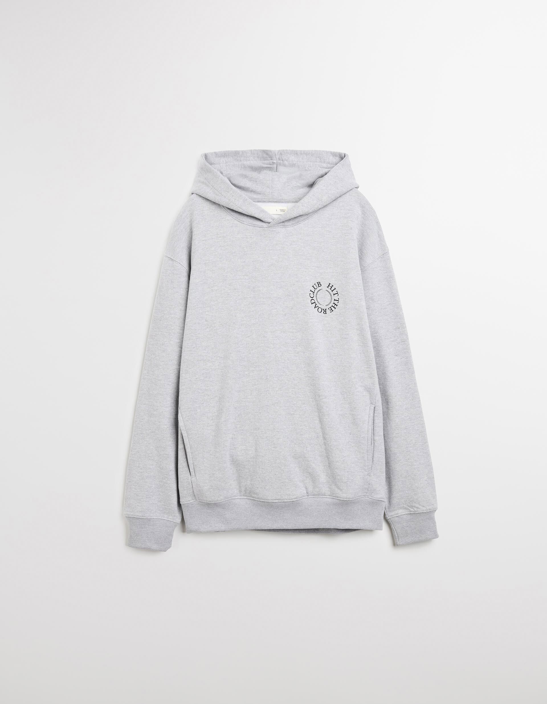 Comprar Online Sweatshirt com Capuz, Homem, Cinzento Claro