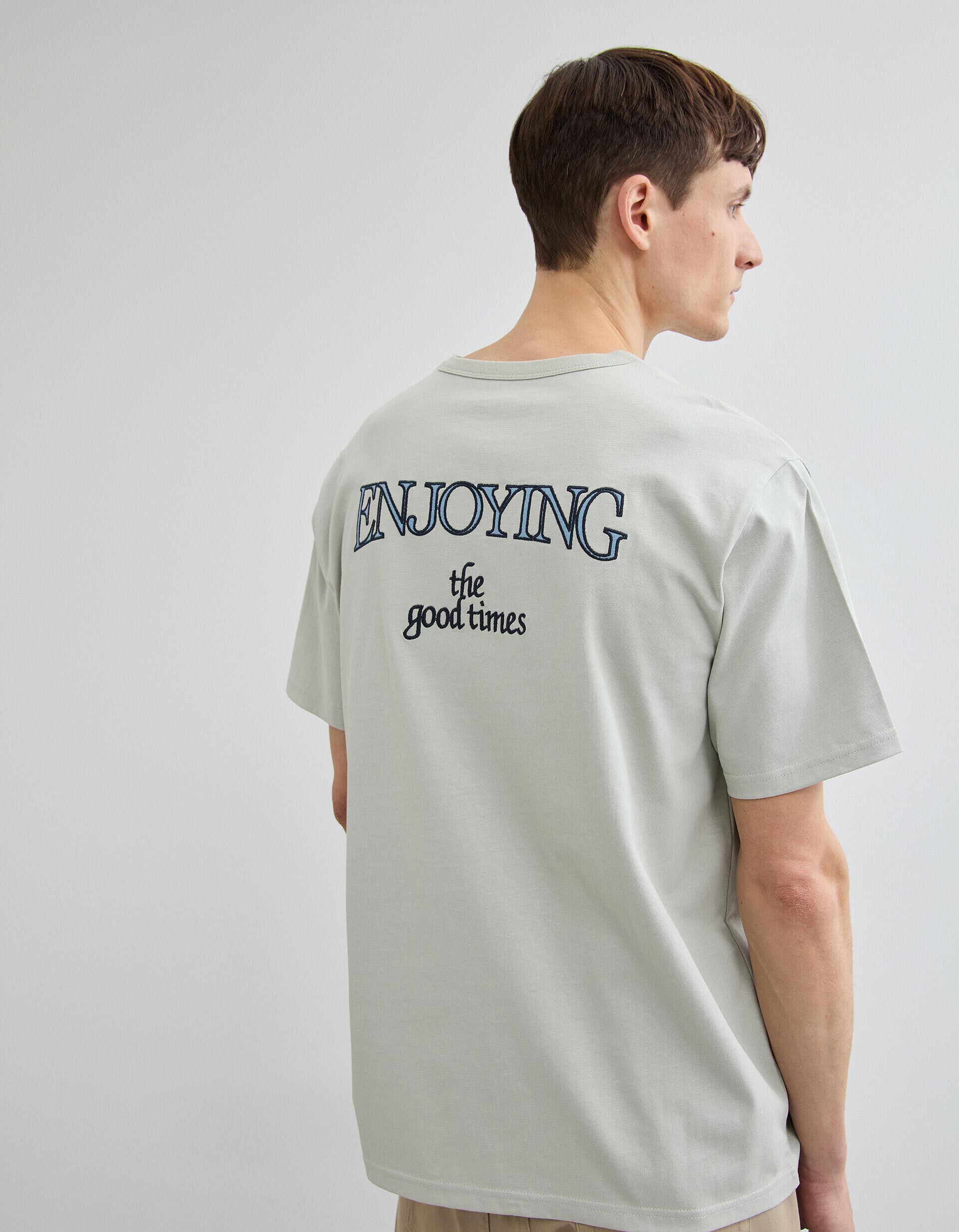 Comprar Online T-shirt Heavy Jersey Bordado, Homem, Vermelho Escuro