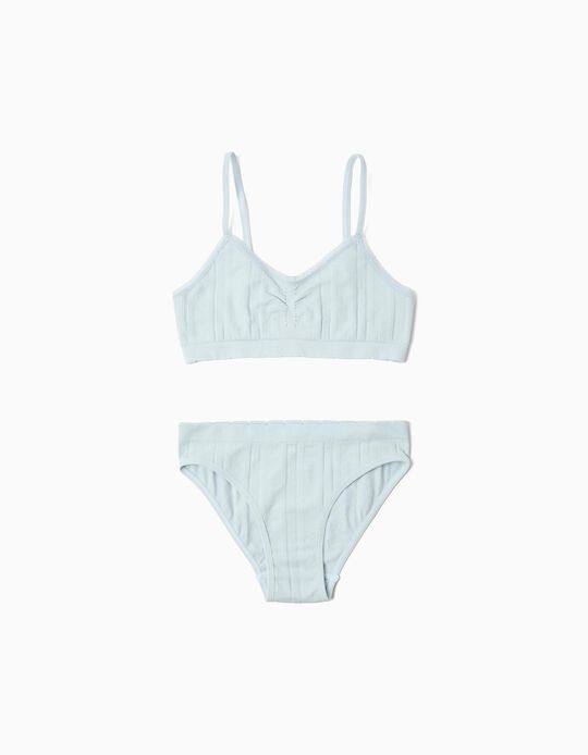 Comprar Online Conjunto Soutien e Cuecas, Menina, Azul Claro