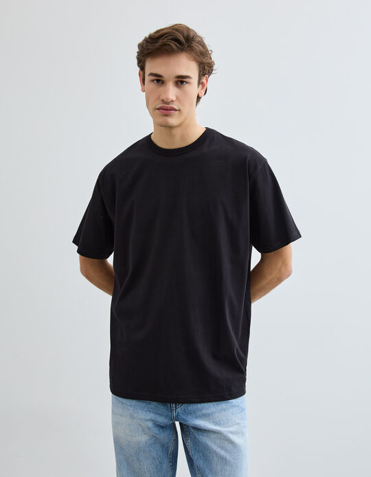 Comprar Online T-shirt Heavy Jersey, Homem, Preto