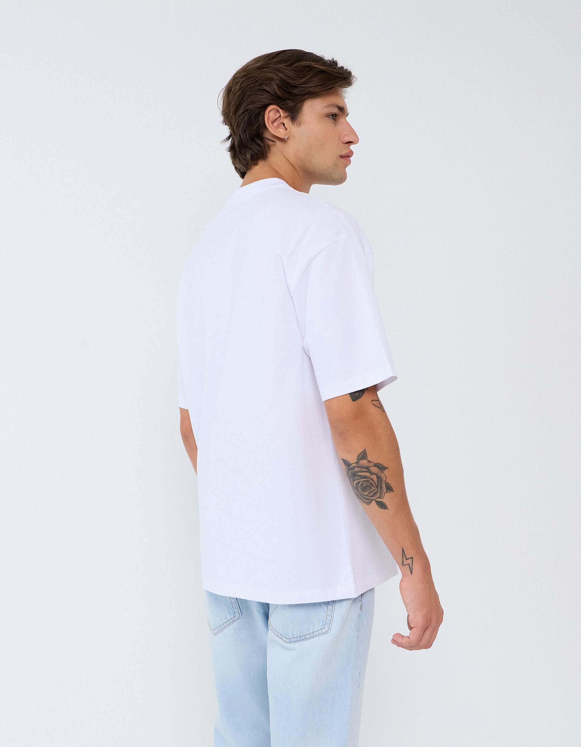 Comprar Online T-shirt 'Loose Fit', Homem, Branco