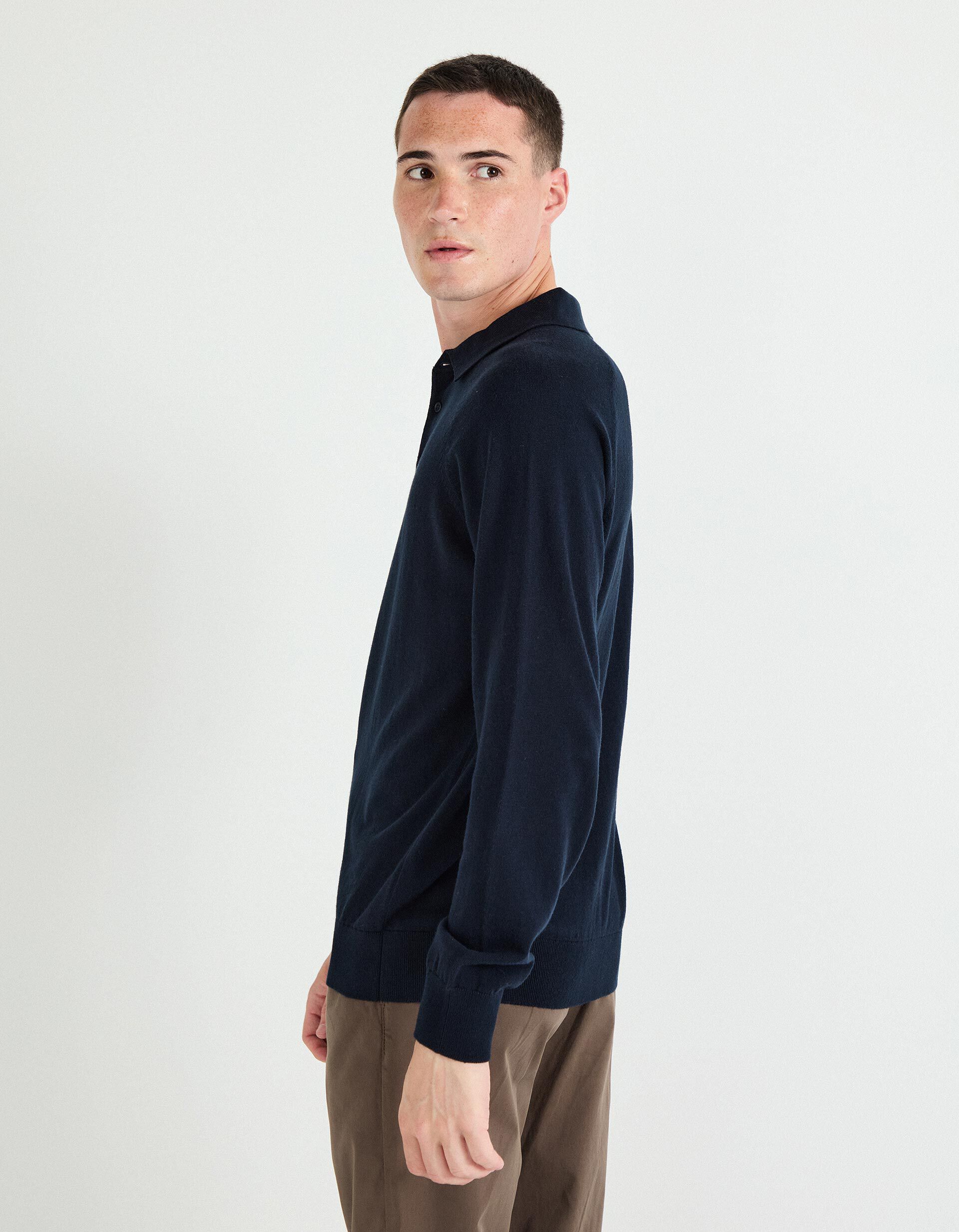 Comprar Online Polo com Caxemira, Homem, Azul