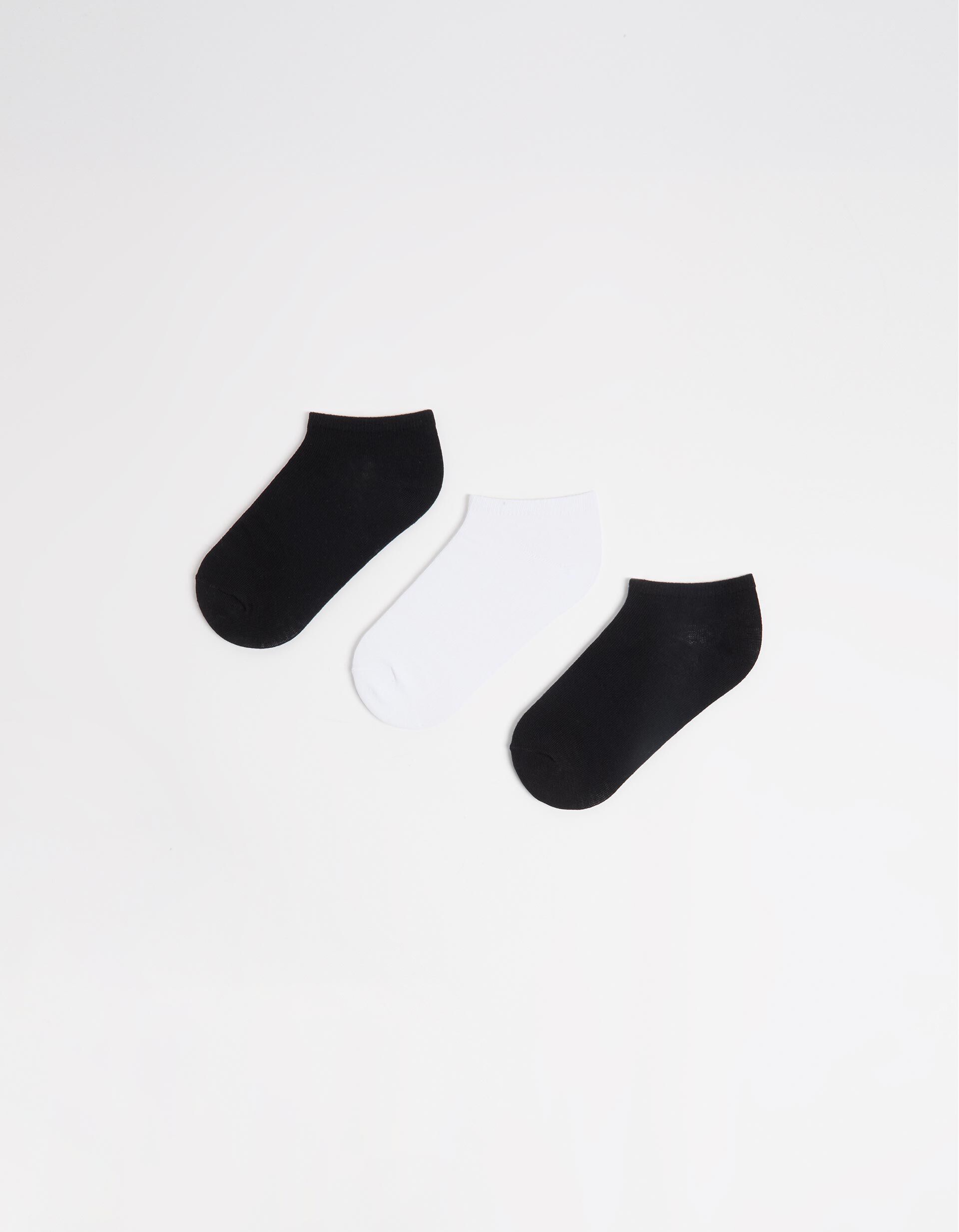 Comprar Online Pack 3 Pares de Meias Tornozelo, Mulher, Preto
