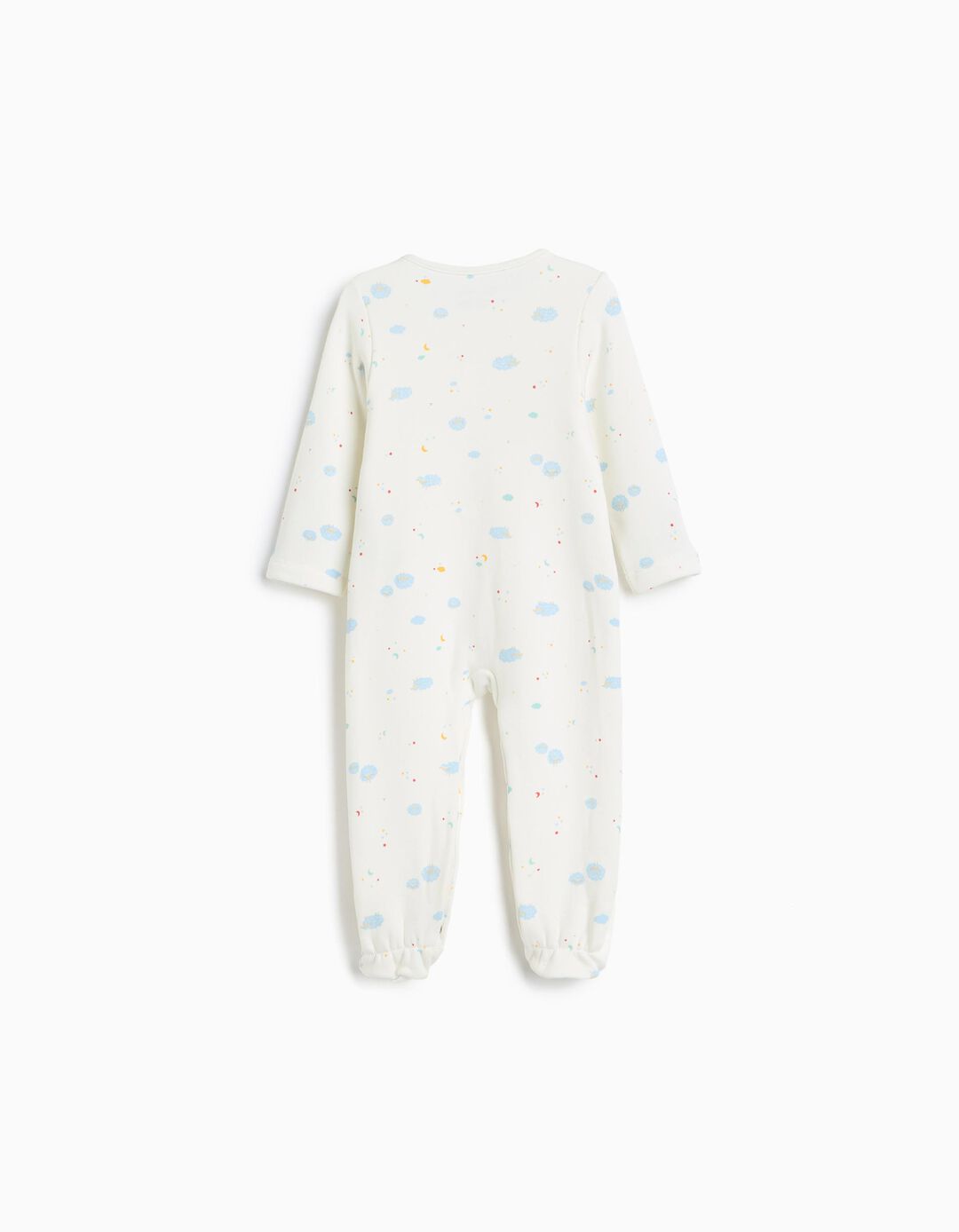 Babygrow De Felpa Cardada, Menino, Bege Claro
