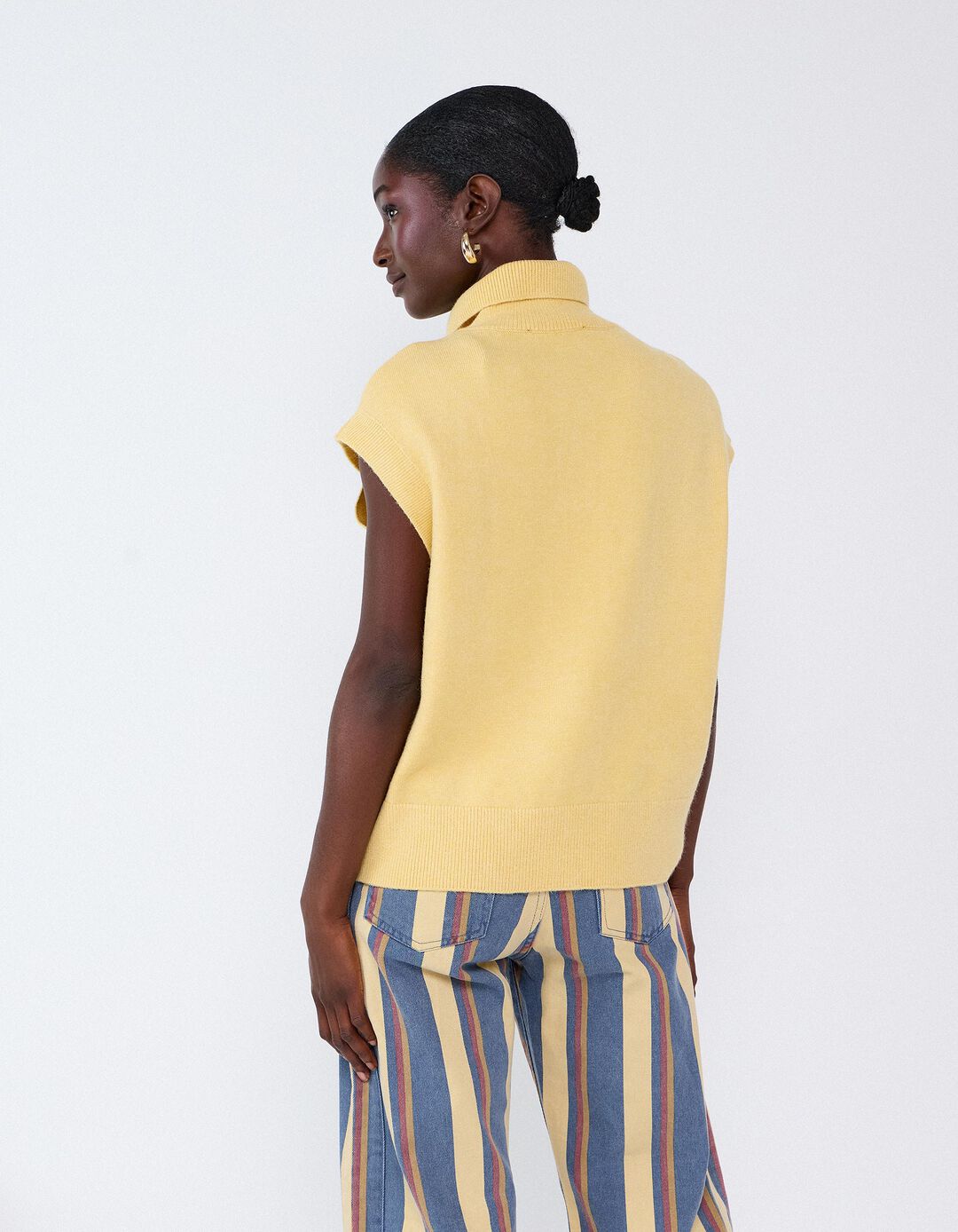 Polo De Malha, Mulher, Amarelo