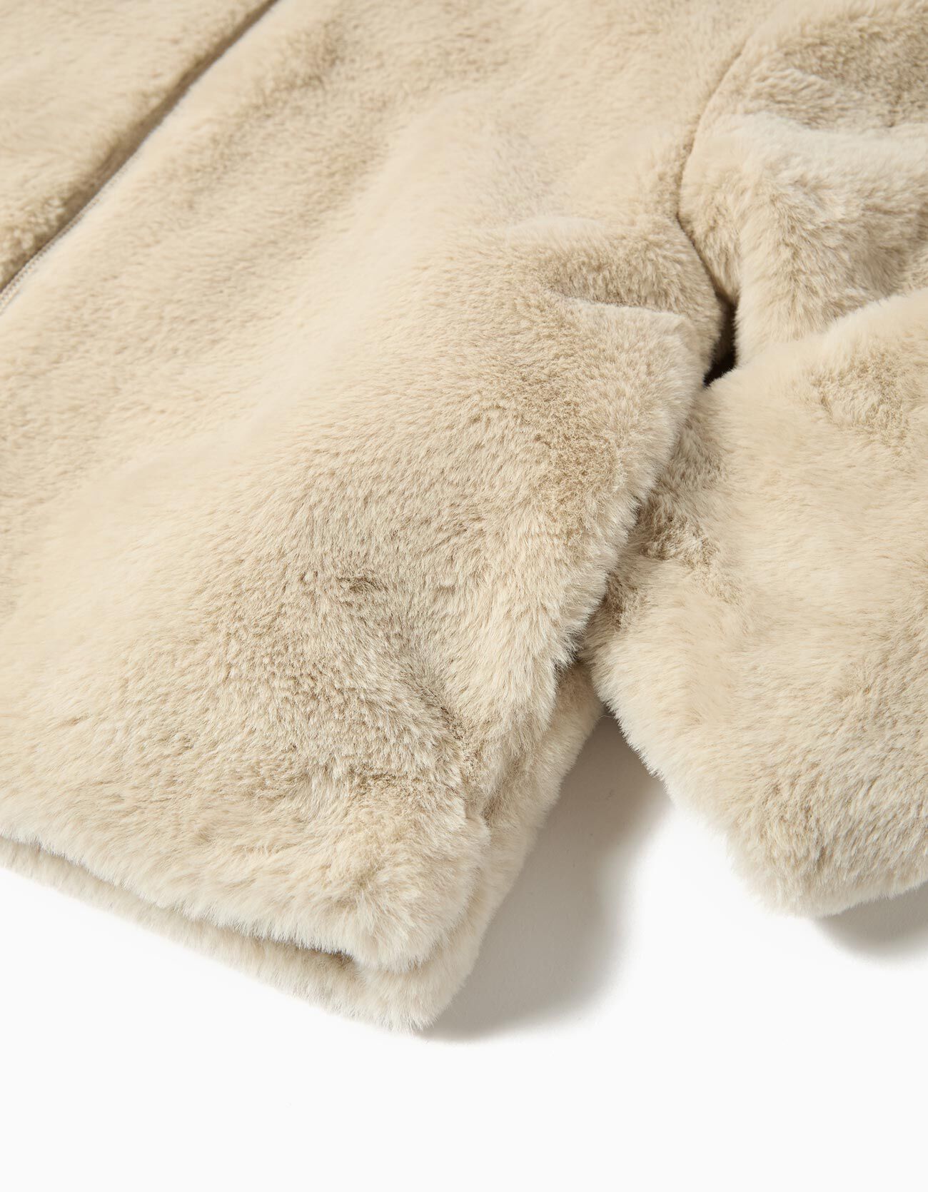 Comprar Online Casaco de Pelo Sint&eacute;tico, Menina, Cru