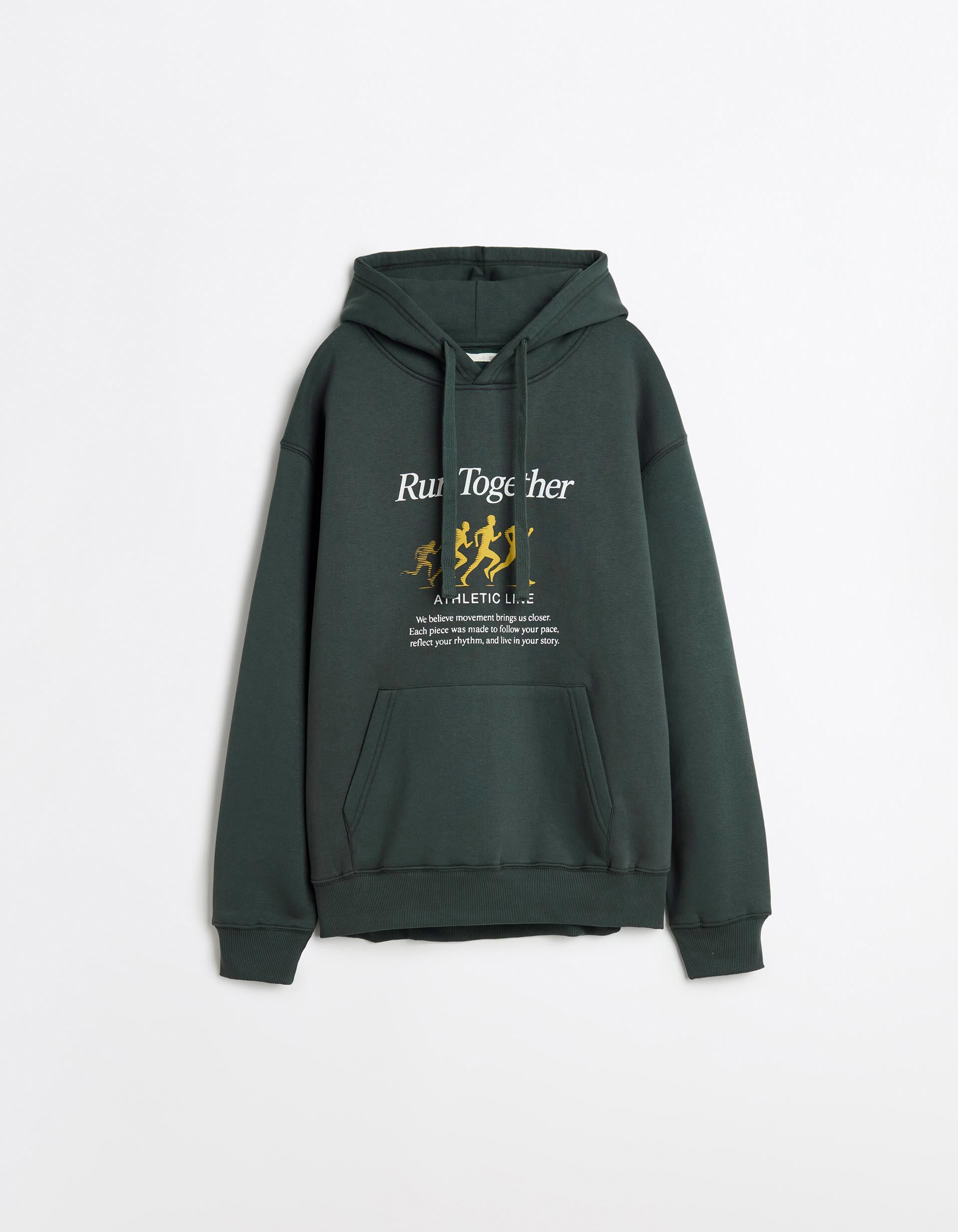 Comprar Online Sweatshirt Capuz, Homem, Verde Escuro