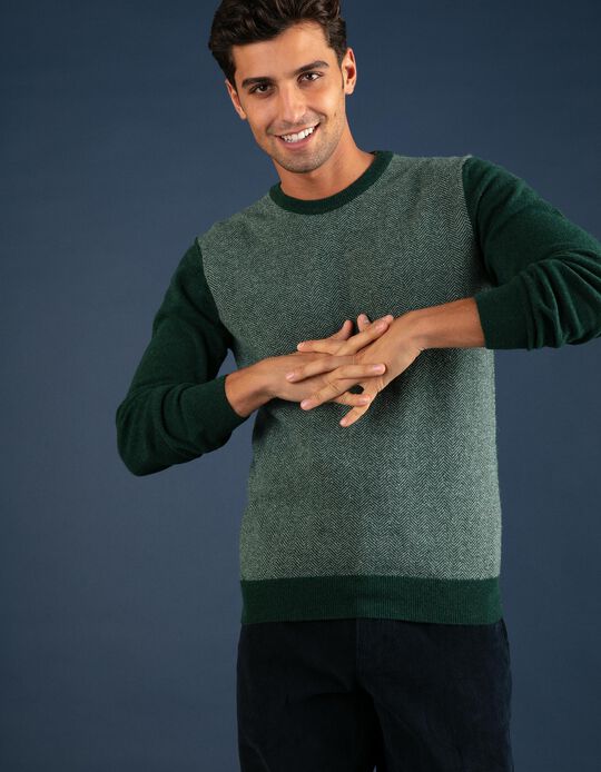 Camisola de malha com padr&atilde;o