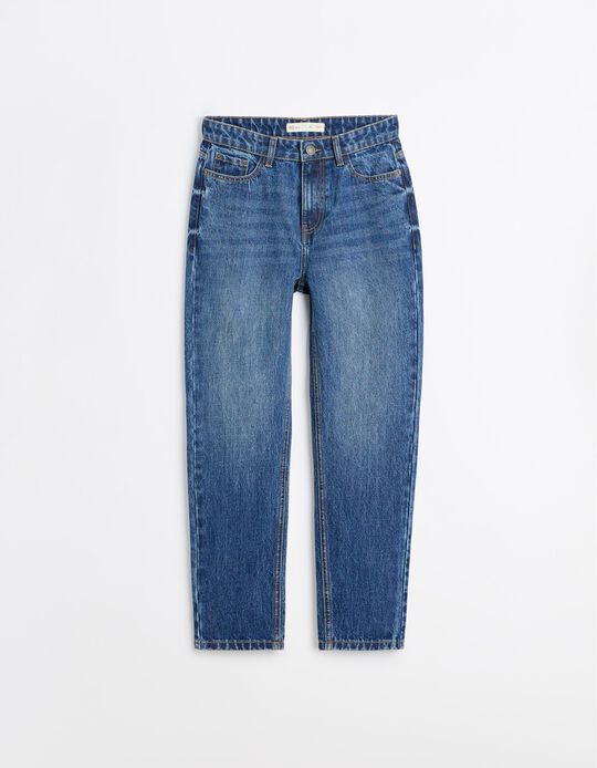 Comprar Online Cal&ccedil;as De Ganga Mom Fit, Mulher, Azul