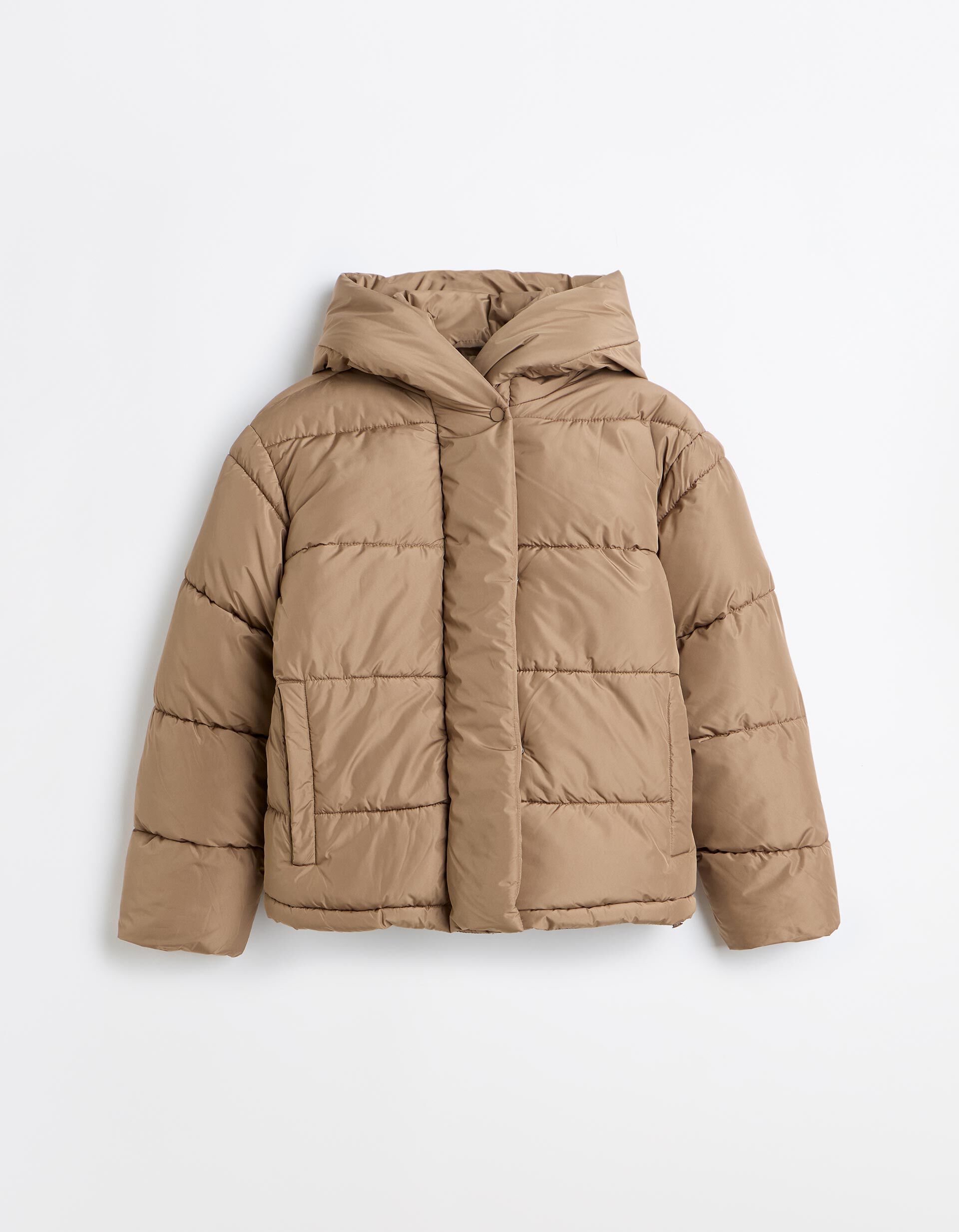 Comprar Online Anoraque Acolchoado, Mulher, Bege Escuro