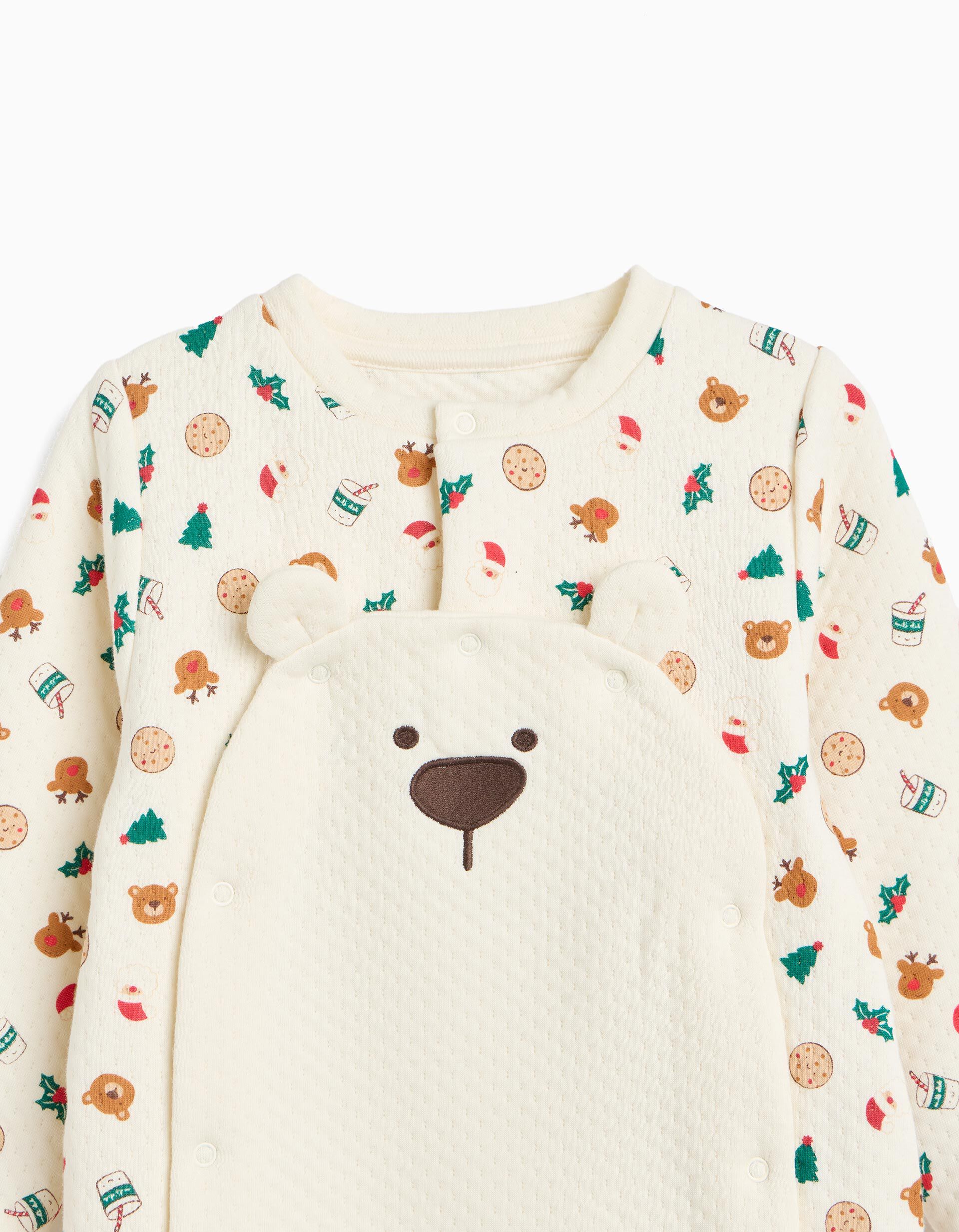 Comprar Online Babygrow Interlock Natal, Menino, Bege Claro