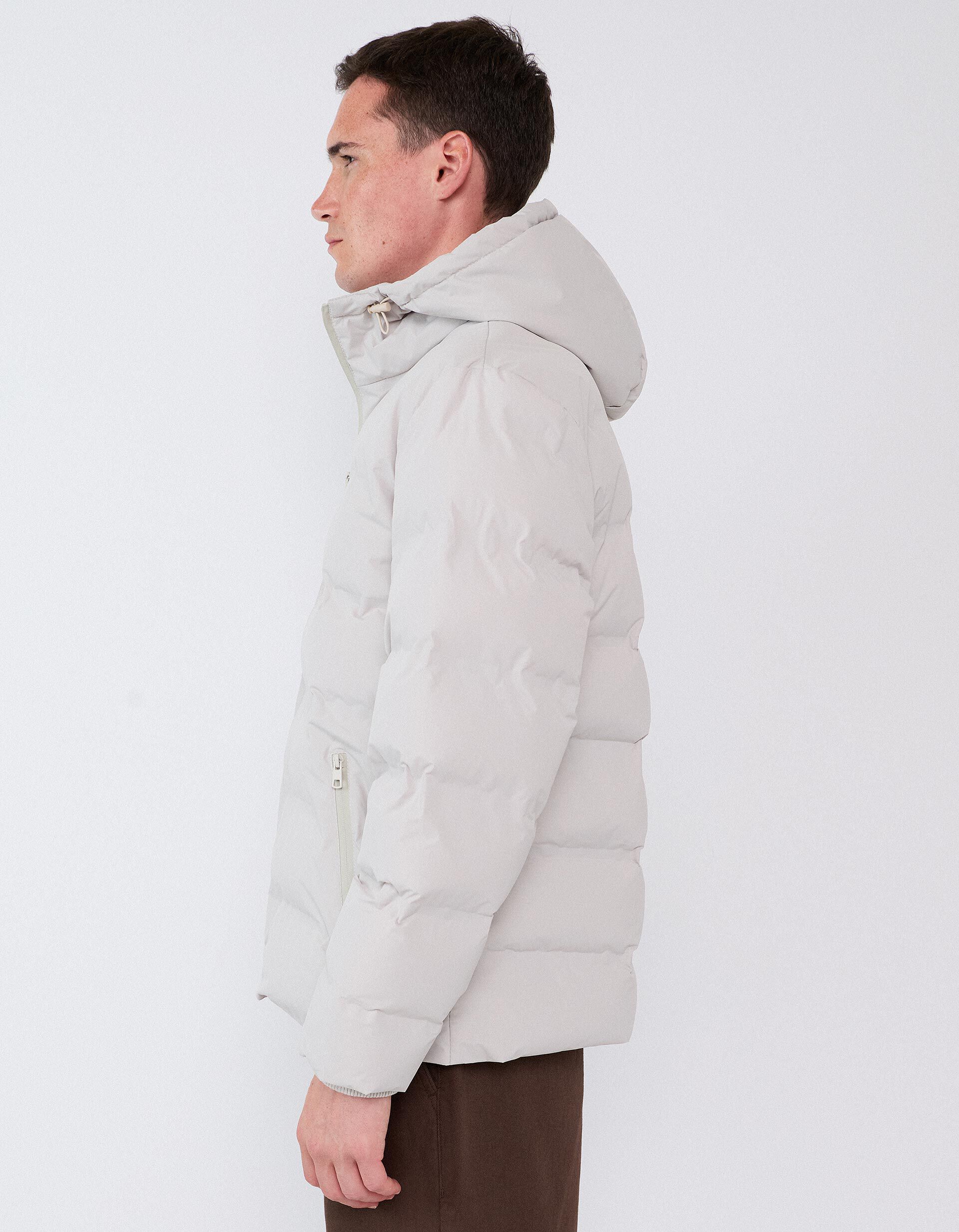 Comprar Online Casaco Puffer, Homem, Cinzento Claro