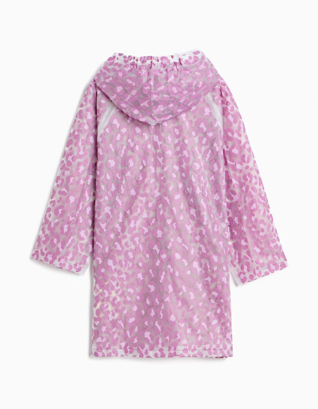 Capa De Chuva Animal Print, Menina, Rosa