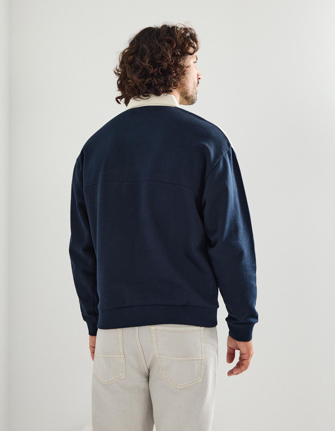Polo Felpa, Homem, Azul Escuro