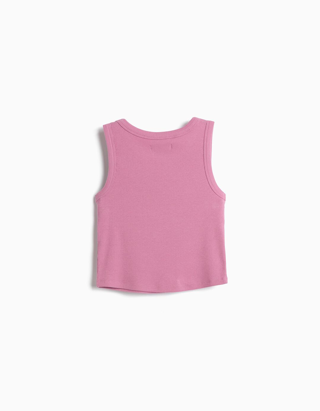 Tank Top Canelado, Menina, Rosa 