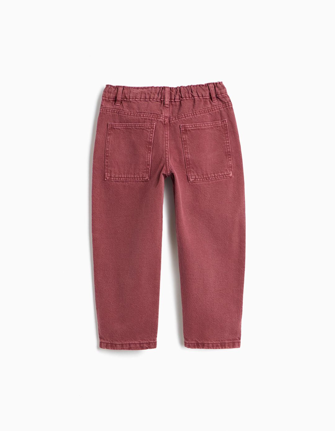Cal&ccedil;as 'Baggy', Menino, Vermelho Escuro