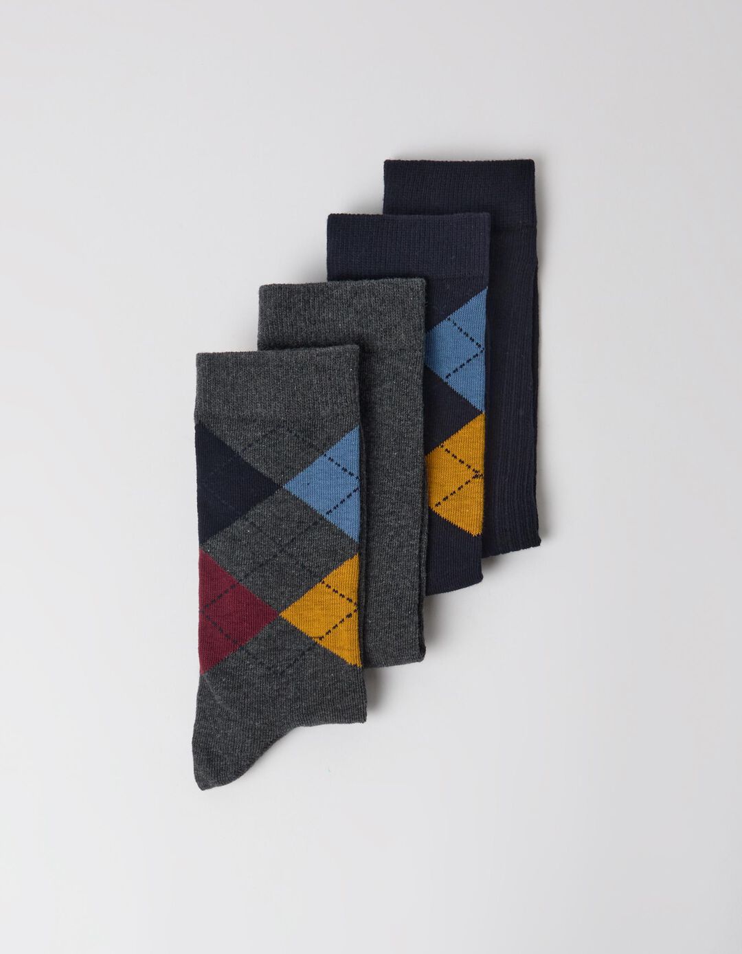 Pack 4 Pares De Meias, Homem, Azul Escuro