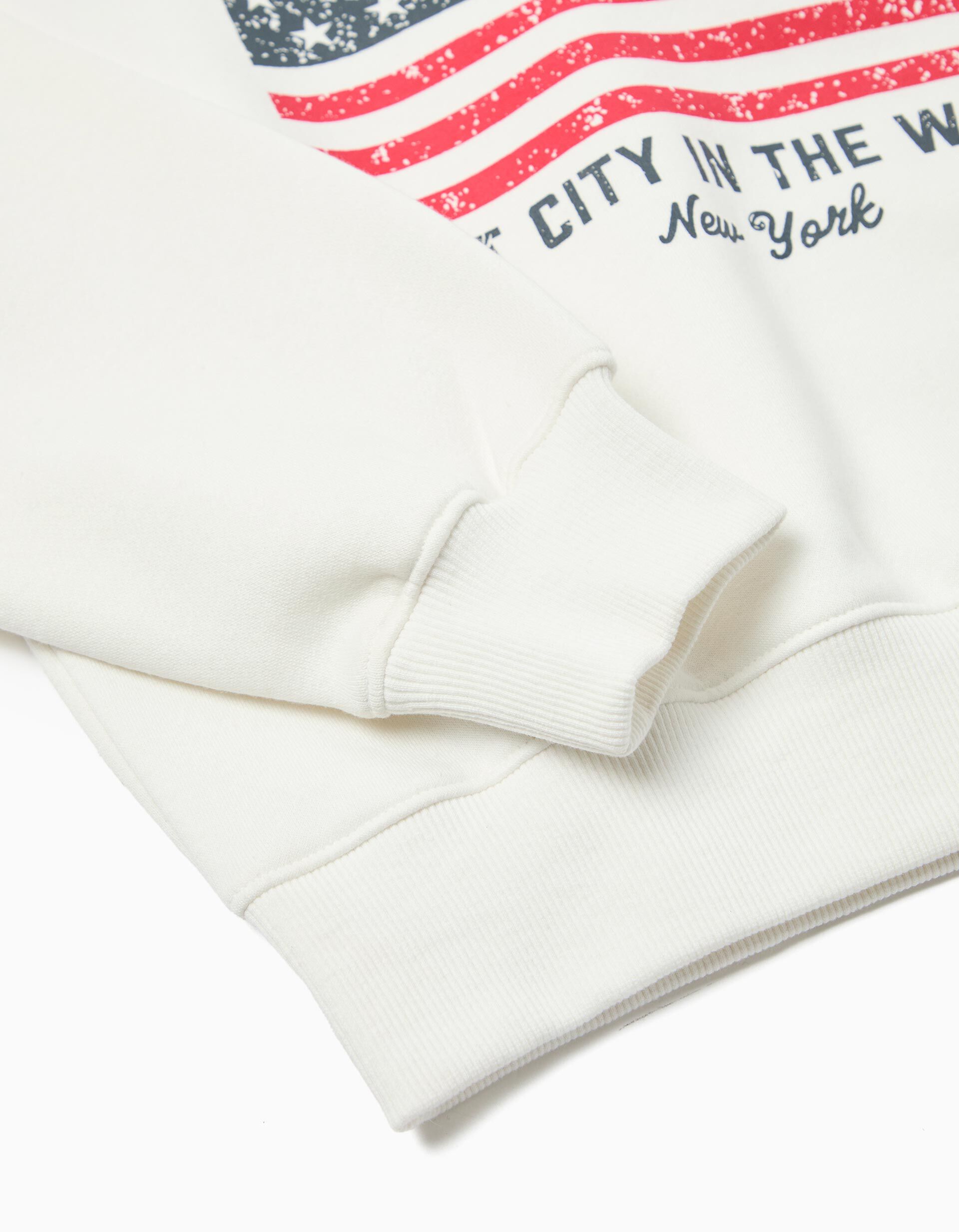 Comprar Online Sweatshirt, de Felpa Menina, Branco