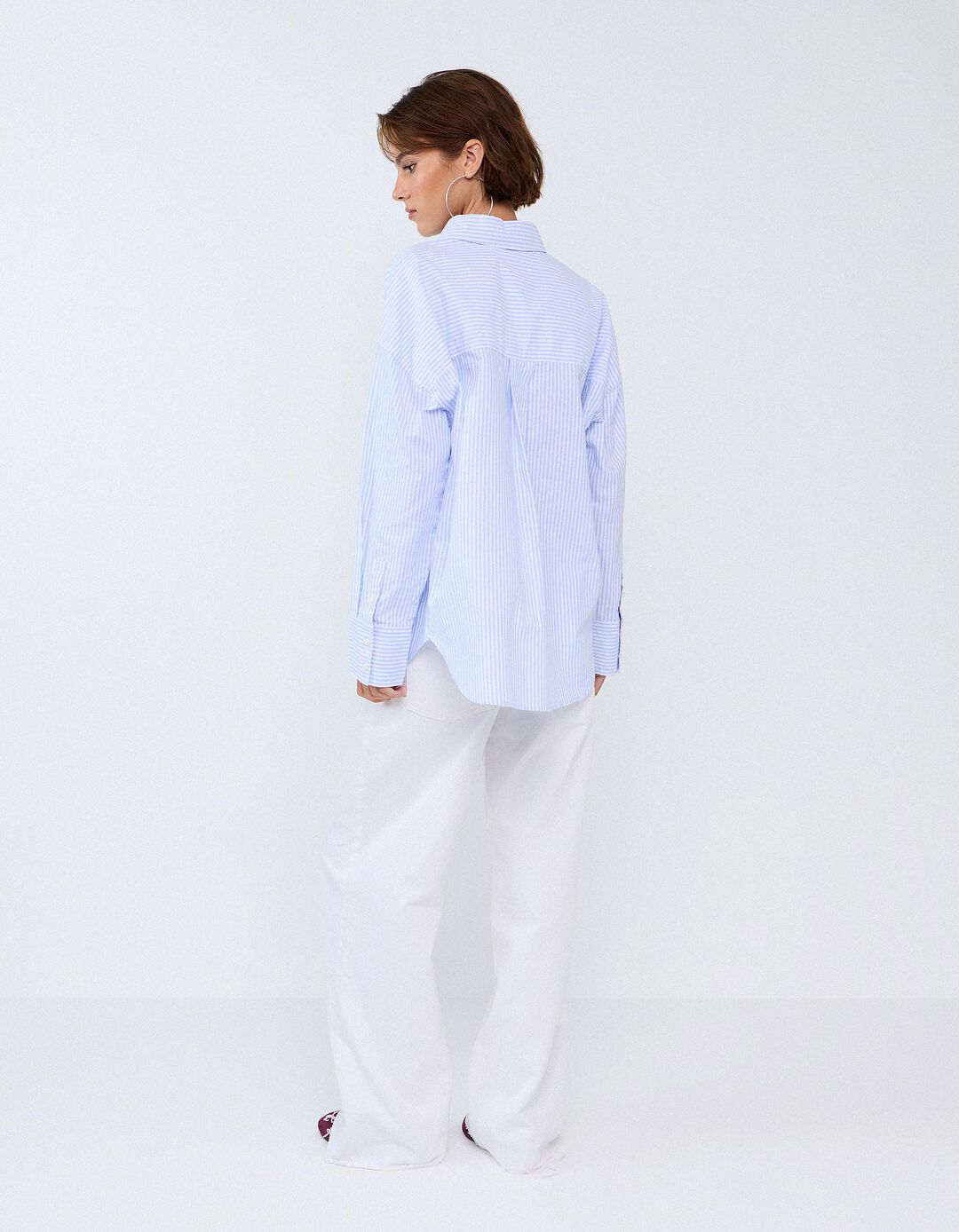 Camisa Oxford, Mulher, Azul Claro