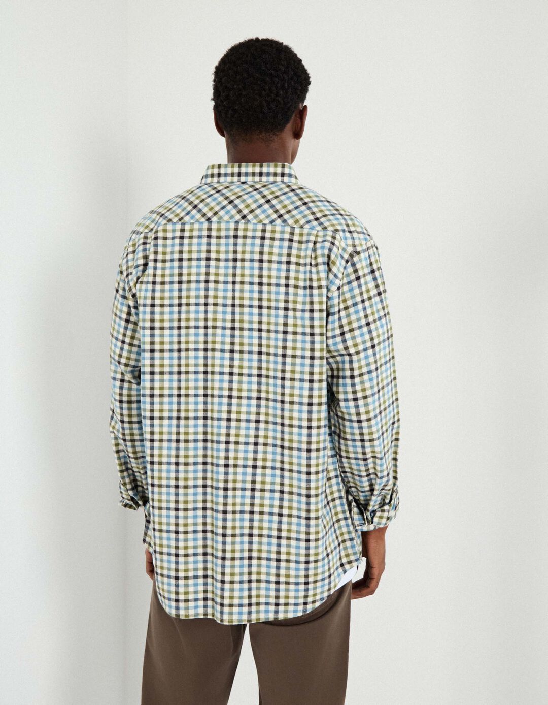 Camisa de Xadrez, Homem, Verde