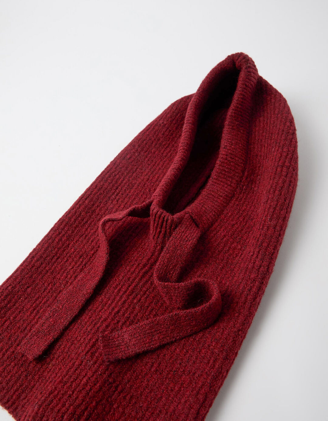 Gorro balaclava De Malha, Mulher, Vermelho Escuro