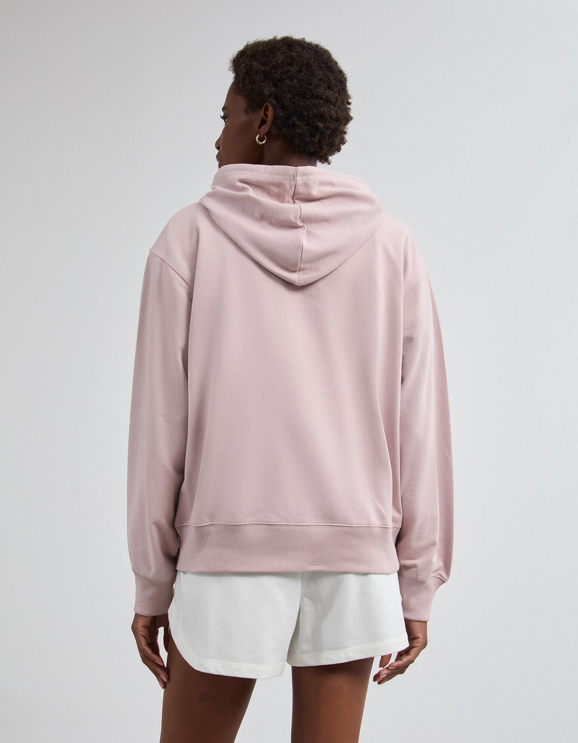 Comprar Online Sweatshirt Com Capuz, Mulher, Rosa Claro