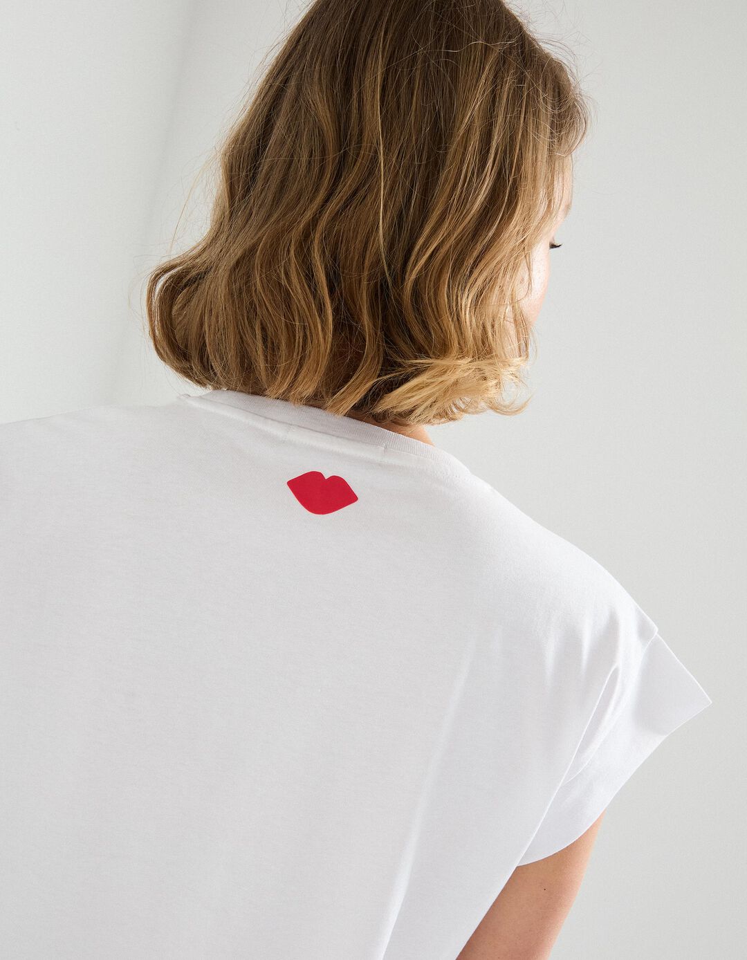 T-shirt Print, Mulher, Branco