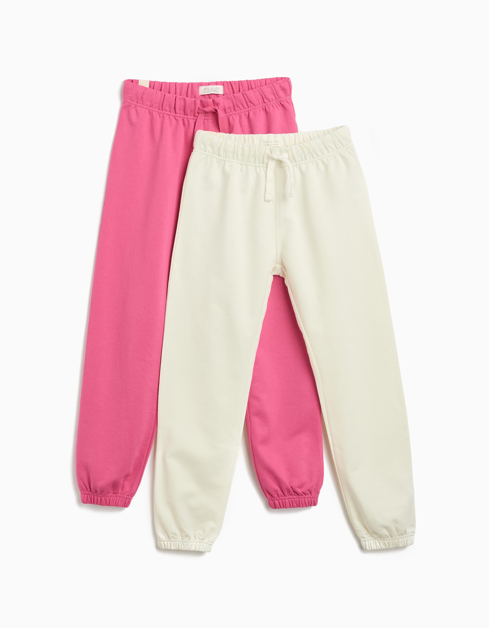 Comprar Online Pack 2 Cal&ccedil;as de Felpa, Menina, Branco