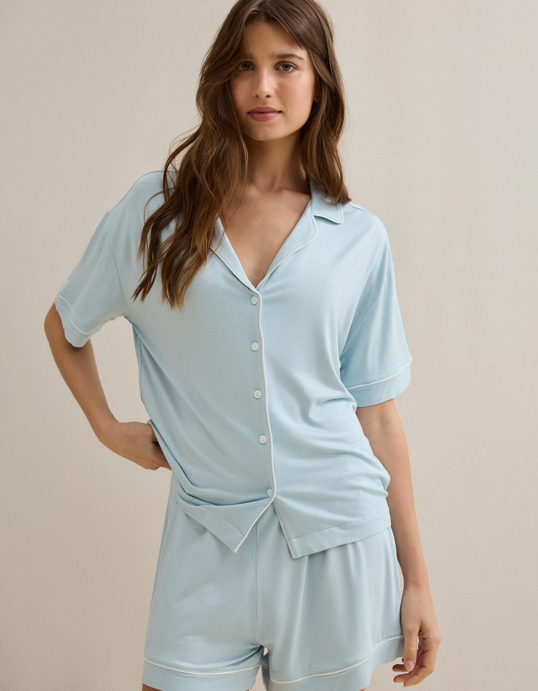 Pijama, Mulher, Azul Claro