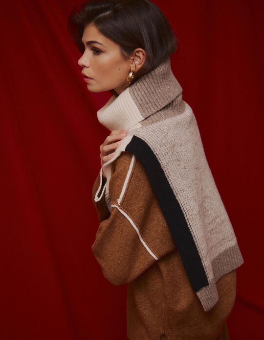 Comprar Online Gola de Malha, Mulher, Bege