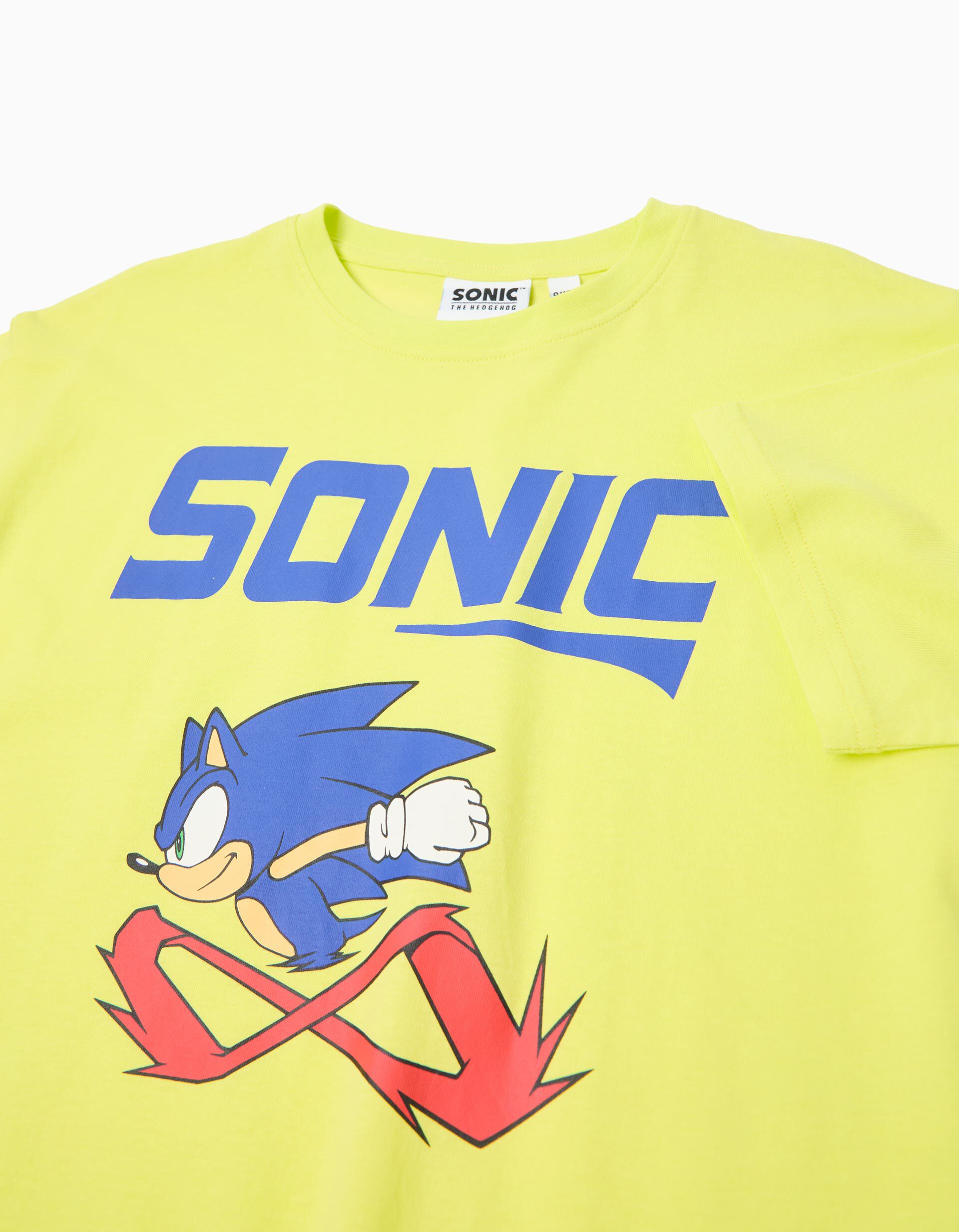 Comprar Online T-shirt 'Sonic', Menino, Verde Claro
