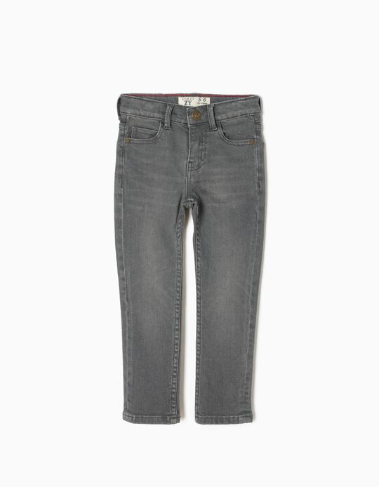 Cal&ccedil;as de Ganga Cinzentas Slim Fit