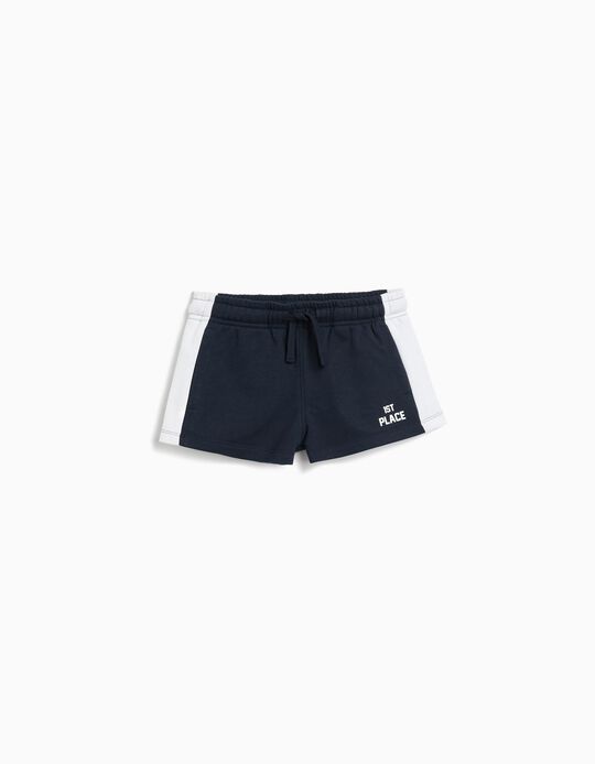 Comprar Online Calções Fleece, Menina, Azul Escuro