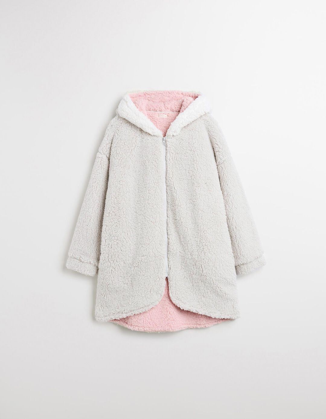 Casaco Sherpa, Mulher, Cinzento Claro