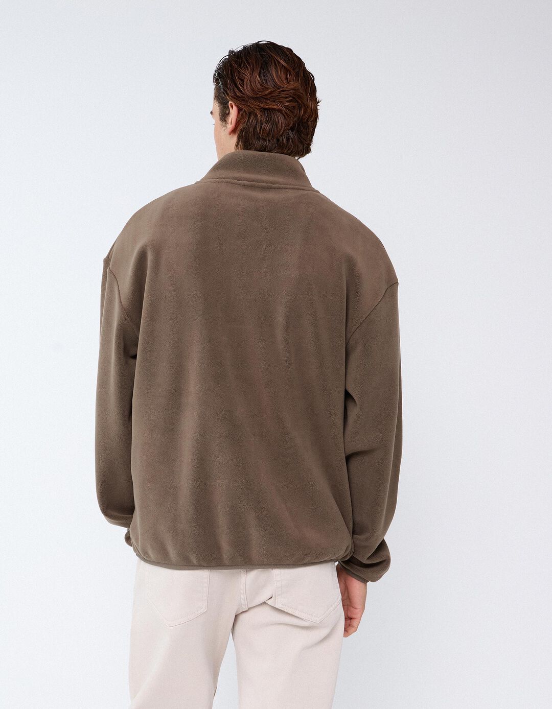 Sweatshirt Polar, Homem, Verde Escuro