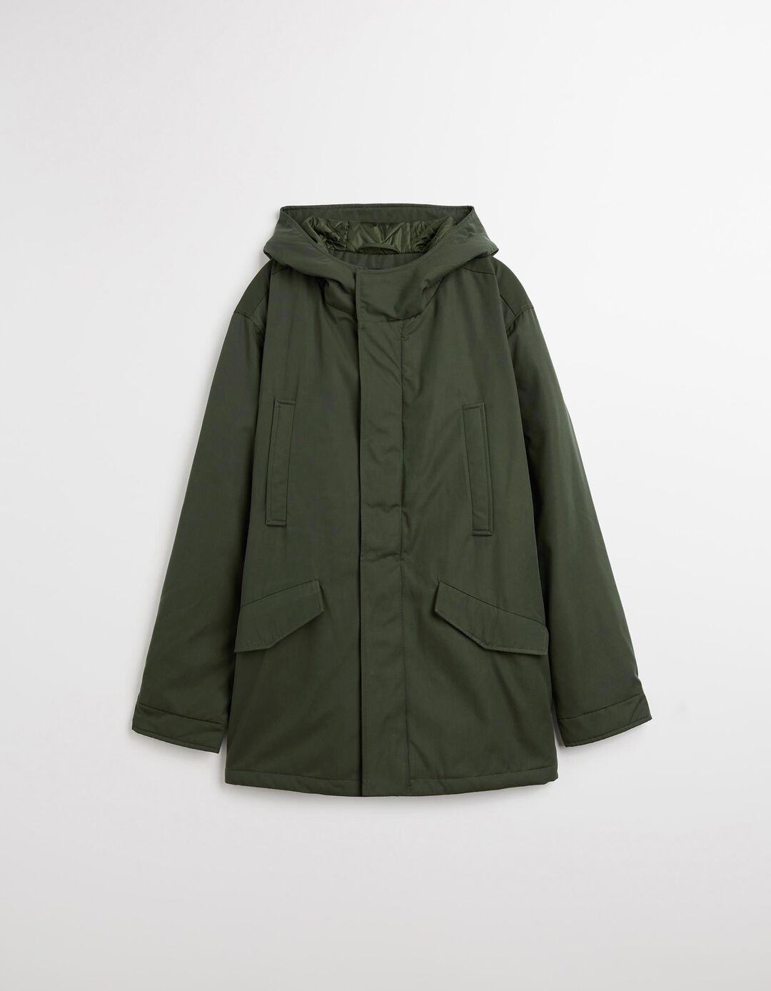 Parka com Capuz, Homem, Verde Escuro